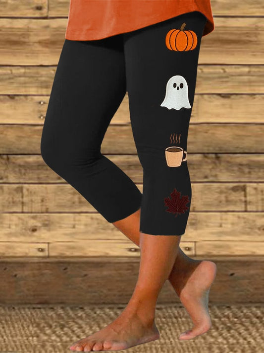 Women's Just A Girl Who Loves Halloween Print Casual Leggings