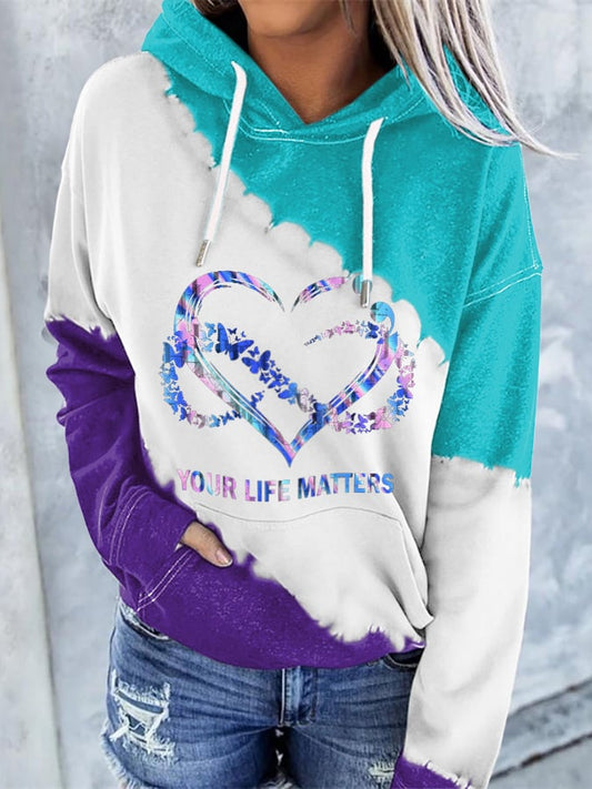 Women's Your Life Matters Print Hoodie