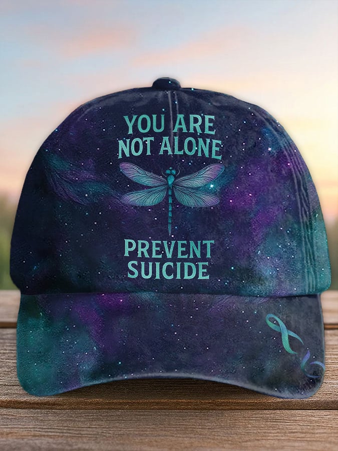 You are not alone graphic print vintage print baseball cap