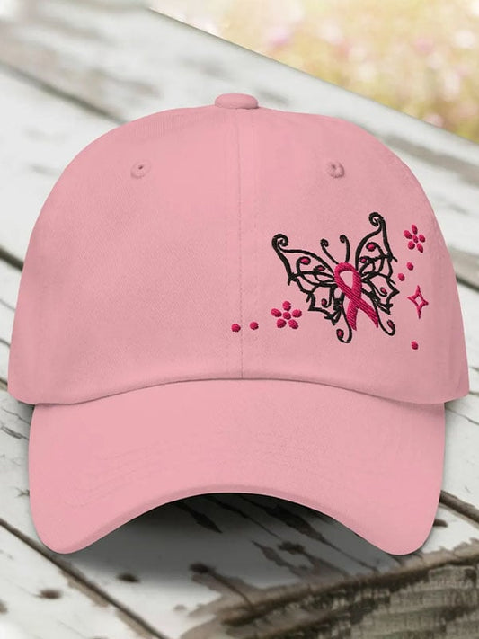 Unisex Breast Cancer Print Baseball Cap