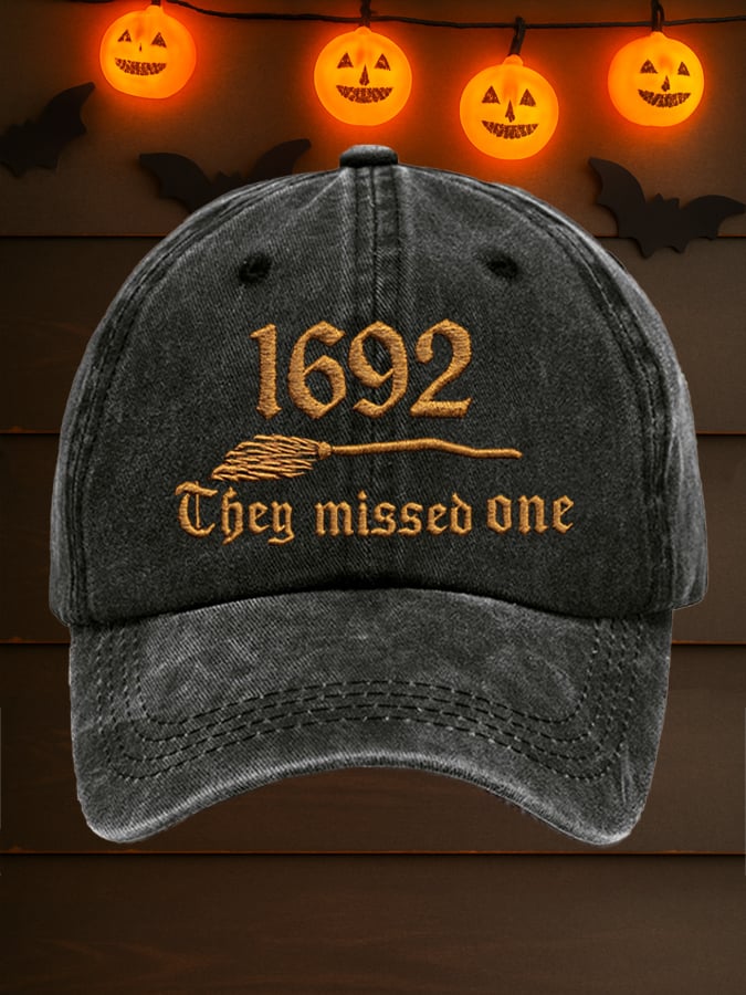 Unisex 1692 They Missed One Print Baseball Cap