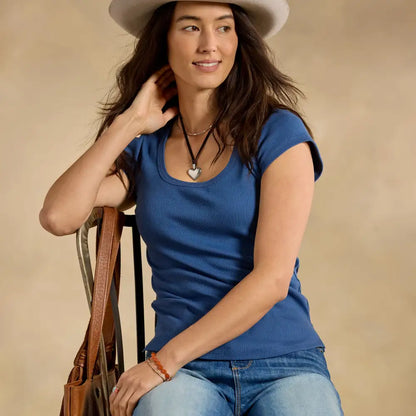 Morena Ribbed Tee