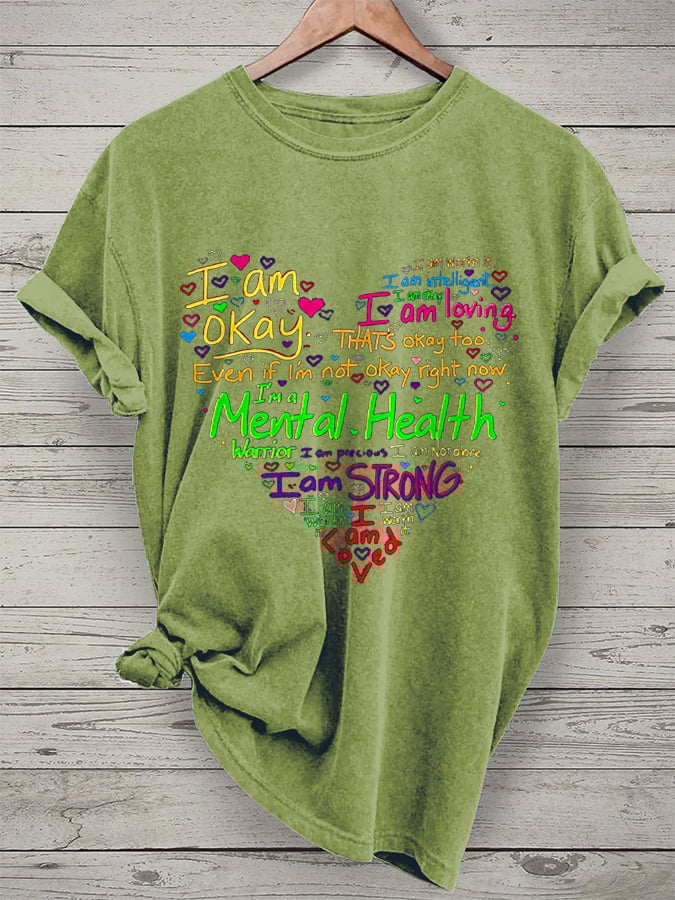 Women's Suicide Prevention Awareness Print Casual Tee