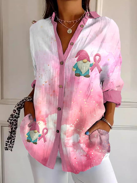 Women's Breast Cancer Awareness Graphic Print Comfort Shirt