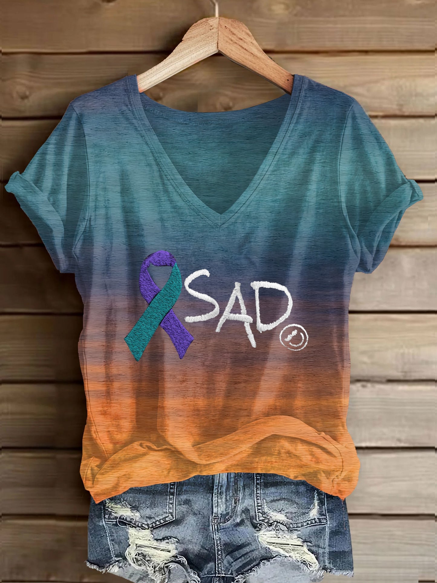 Women's Retro Stay Another Day Printed Casual T-Shirt