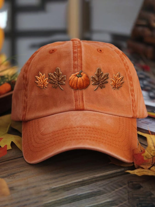 Unisex autumn season washed cotton hat
