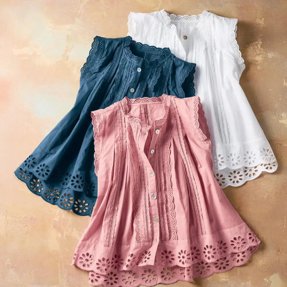 Malia Eyelet Top