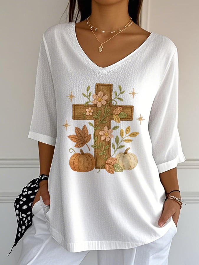 Women's Jesus  Print T-Shirt