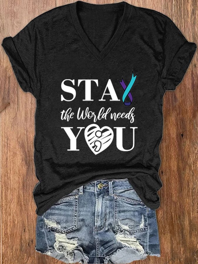 Women's Suicide Prevention Awareness T-shirt