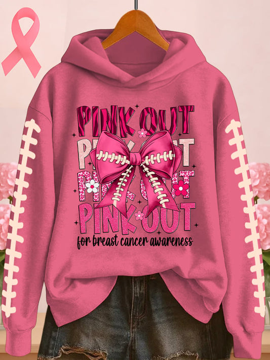 Women's Breast Cancer Awareness Print Sweatshirt