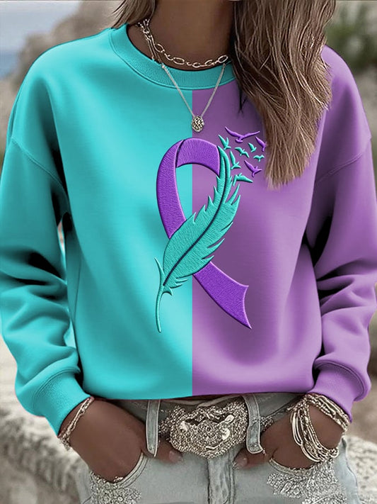 Women's Suicide Prevention Awareness Casual Sweatshirt